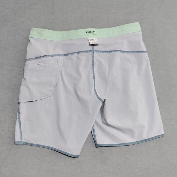 Roark Swim Trunks Board Shorts Mens 36 Savage Series 9" Blue Green Geometric - Picture 8 of 14